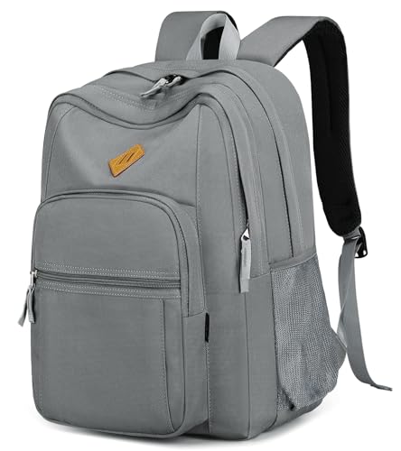 abshoo Classical Basic Womens Travel Backpack For College Men Water Resistant Bookbag (Grey)