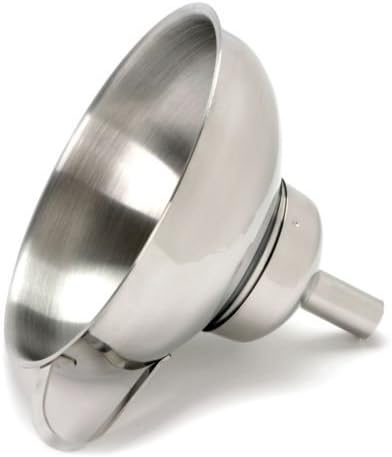 Stainless Steel Wide Mouth Funnel with Removable Spout