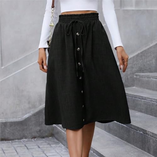 Trend Women's Summer Basic Skirt A-Line Skirt Loose Fit For Autumn For Beach4