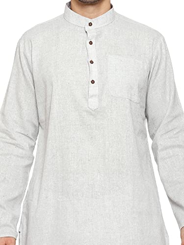 Men Handmade Cotton Kurta Pyjama Set Party Fashion Regular Ethinic Wear Indian Dress 5