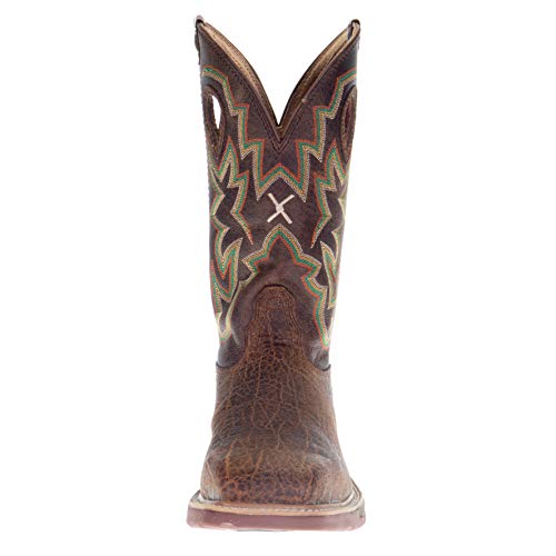 Image of Twisted X Mens Tan Elephant Print 12 inch Tan Top Nano Toe Work Boot Tan 11 D