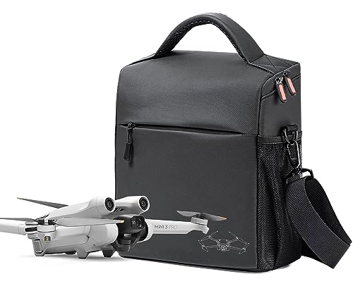 Image of Careflection Waterproof Storage Bag Carrying Abs Double Layer Case for Any Drones :DJI Mavic Mini 3 Pro,3, 2, / DJI Air Series /DJI Mini 2 Se /DJI Mavic 3,2,1 Combo's, Grey