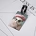 French Fashion Model Ferrets Print Luggage Tag,Cute and Personalized Travel Tag for Suitcases, Baggage, and More