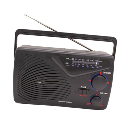 FVDPWYE Radio Portátil Escritorio para Viajes, Ligera, para Cumpleaños, para Mayores, Diseño Retro.