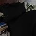 Elegant Comfort 4 Piece 1500 Thread Count Luxurious Ultra Soft Egyptian Quality Coziest Sheet Set, Queen, Black