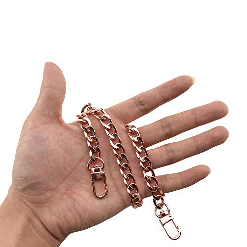 HAHIYO Rose Gold Purse Chain Strap 15.7 inches - Comfortable
