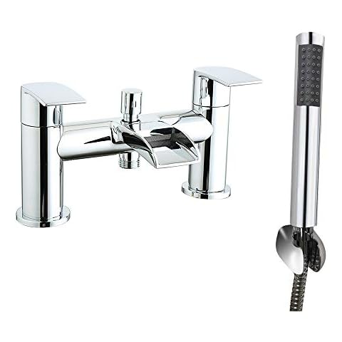 NRG Waterfall Chrome Bath Shower Mixer Tap Cover