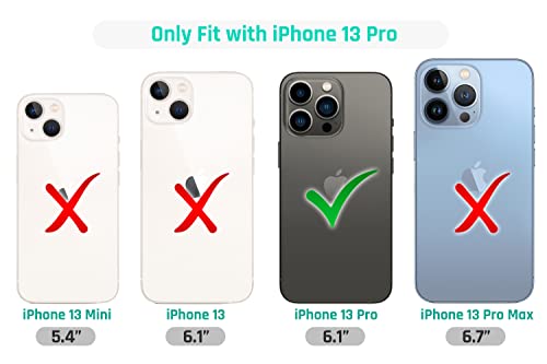Coque iPhone 13 Pro GlamCase marbré bleu sarcelle rigide
