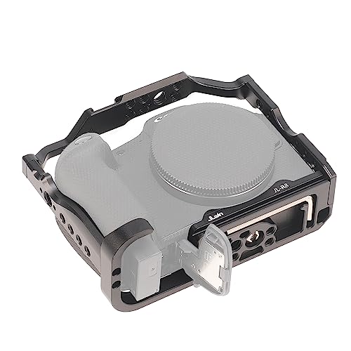 Image of Fotga R8 Camera Cage Stabilizer Bracket with 1 /4 inch 3 /8 inch Mount for Canon EOS R8 Mirrorless DSLR Camera Video Making Filmmaking Compatible Arca Swiss Tripod Ball Head Clamp