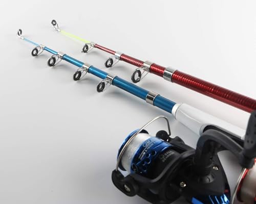 Fishing Rod Reel Combos Collapsible Fishing Rod Kit, 2PCS Telescopic Fishing Pole+2PCS Spinning Reels+Lures Hooks+Tackle Bag+Fishing Accessories Full Combo for Kids Youth - Image 4