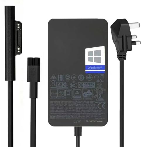 Image of 65W Surface Pro Charger,Microsoft Surface Charger for Surface Pro 11/10/9/8/7+/7/6/5/4/3, Surface Laptop 7/6/5/4/3/2/1, Surface Book 3/2/1, Surface Go 4/3/2/1, Surface LaptopGo, Support 44W 39W 36W