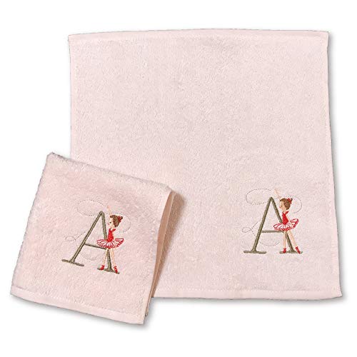 シンジカトウ イニシャルルルベ タオルハンカチ ピンク (A)