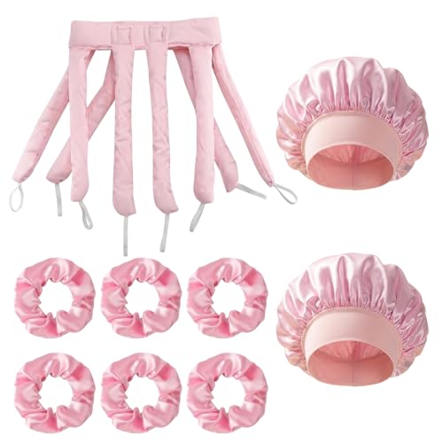 Octopus Heatless Curler Heatless Curlers Set With 9 Pieces Gentle Curling Rod For Daily Use No Damage Hair Care Solution Includes Curling Tool Hair Bands And Storage Caps
