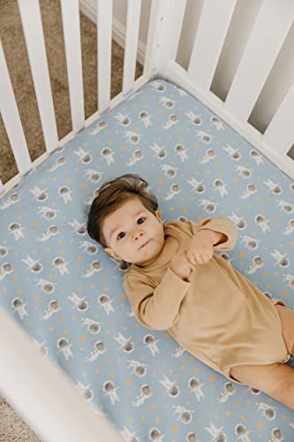 Image of Copper Pearl Premium Knit Baby Crib Sheets: Breathable and Soft, Fitted Sheets for Standard Mattresses, Crib Sheets for Boys and Girls, Neil