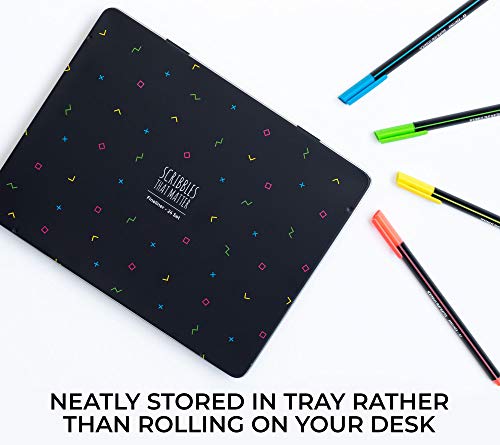 Fineliner Pens for Journaling No Bleed by Scribbles That Matter - 24 Colored Pens - For Bullet Journaling, Note Taking, Writing, Drawing, Sketching and as Bullet Journal Accessories - Thumbnail 6