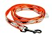 Harley-Davidson B&S Flames Reflective 5/8" x 6' Nylon Orange Pet Leash - 5/8" x 6'