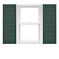 Mid America Open Louver Vinyl Shutters (1 Pair) - 14.5 x 36 028 Forest Green