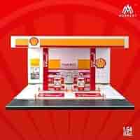 Amazon.co.jp: MoreArt 164 Shell V-Power ガソリンスタンド