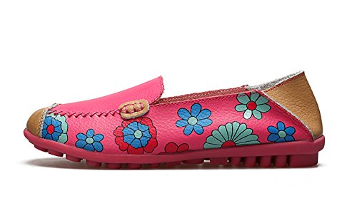 Image of VenusCelia Women's Floral Comfort Walking Flat Loafer