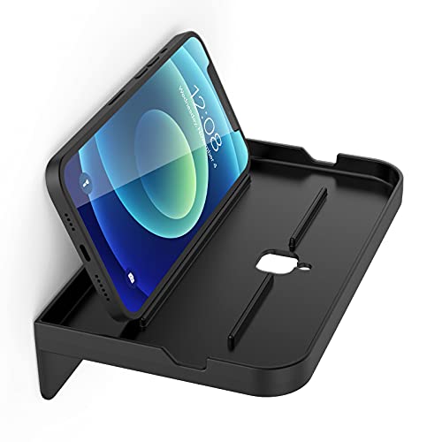 SPORTLINK Support Mural Telephone - Support Universel pour téléphone/Tablette en ABS Compatible avec iPhone, iPad Pro Air Mini, Galaxy Tabs Tous Les Smartphones et tablettes 4,7-12,4"(Noir) Cover