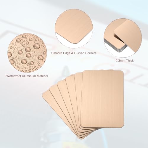 Tarjetas de presentación de metal PATIKIL para grabado láser y proyectos DIY 3