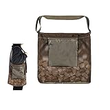 AUPSU Bolsa de forraje de hongos, bolsa de caza de hongos con cinturón de hombro ajustable, bolsa de forraje, de recolección de hongos, cesta de champiñones para camping, viajes, senderismo, Marrón
