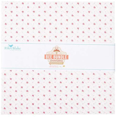 Lori Holt Bee Bundle Limited Edition Backgrounds 42 10-inch Squares Riley Blake 10-15571-42