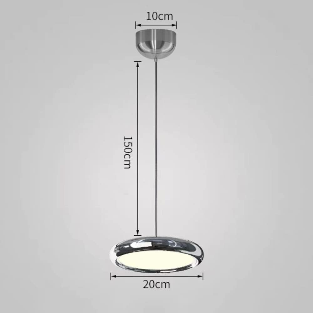 Postmodern LED Pendant Lighting Fixture Chrome Metal Kitchen Island Lamp, N Chaner Ceiling Lamps Dining Room Lighting Fixture, Bar Table Cafe Suspended Lamps