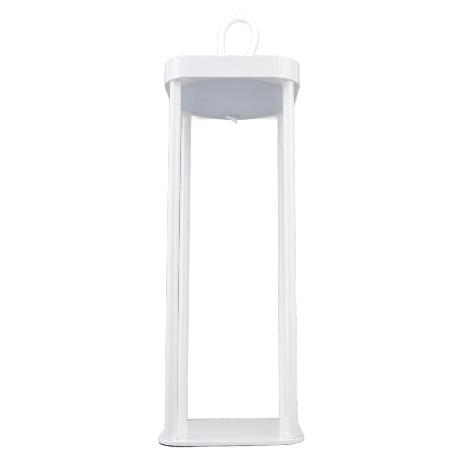 Linterna LED Luz de Camping Recargable USB Atenuación Ajustable para Actividades Al Aire Libre 400 Mm Aleación de Aluminio 5000 MAh (Blanca)