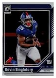 2024 DONRUSS OPTIC #146 DEVIN SINGLETARY NEW YORK GIANTS FOOTBALL OFFICIAL TRADING CARD OF NFL