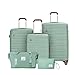Travelhouse Ascona 5-teiliges Trolley Set – Koffer mit Rollen (75/65/55 cm), Reisetasche & Kulturbeutel, ABS+PC Hartschale, TSA-Schloss, Spinnerrollen