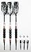 New BLACK SURE GRIP DART 18g SOFT & STEEL TIP CONVERSION SET OF 3 DARTS FLIGHTS TIPS
