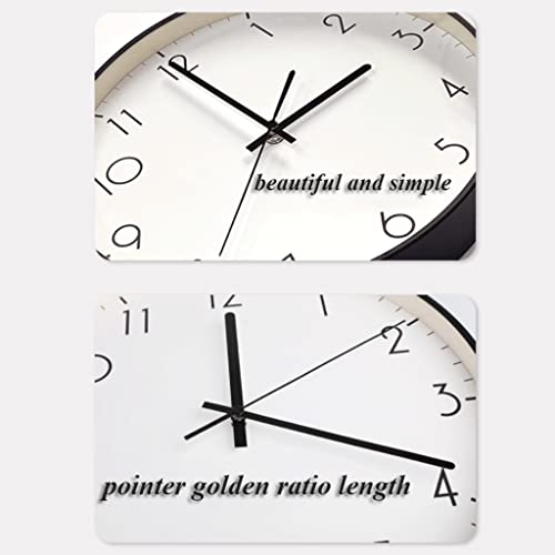Horloge murale silencieuse moderne pour salon et bureau épuré