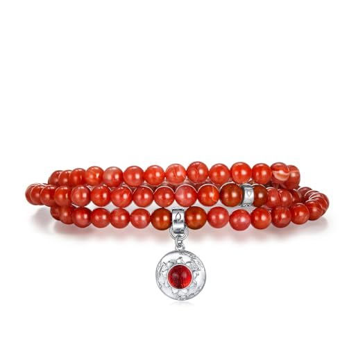 Image of Five Elements 18K Gold Vermeil 3 Layered Crystal Gemstone Beads Bracelet & Necklace for women Solid 925 Sterling Silver 18K Gold or White Gold Plated jewelry
