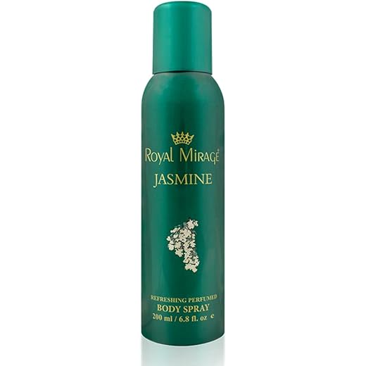 Royal Mirage Jasmine Body Spray - Lasting Freshness - 200ml
