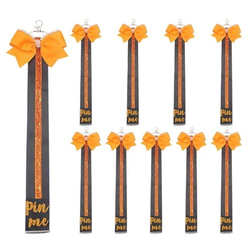 Cheerleading Spirit Booster Keychain Glitter Ribbon Strap Sports Accessories