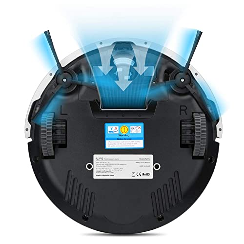 Image of ILIFE V5s Pro Robot Vacuum and Mop Combo, Slim, Automatic Self-Charging Robot Vacuum Cleaner, Daily Schedule, Ideal for Pet Hair, Hard Floor and Low Pile Carpet