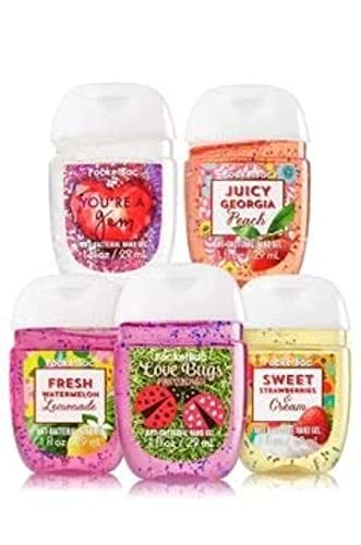Bath & Body Works Pocketbac Bundle Of 5 - Assorted Grab Bag Bundle Of 5 Pocket Sized Hand Sanitizer Antibacterial Hand Gels - Image 5