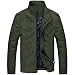 Laonajkd Sweat à capuche pour homme - Fermeture éclair - 4XL - Vintage - Avec capuche - Veste demi-saison - Entraînement - Fitness - Pour les jeunes - Pour l'automne et l'hiver, Vert armée., X-Large