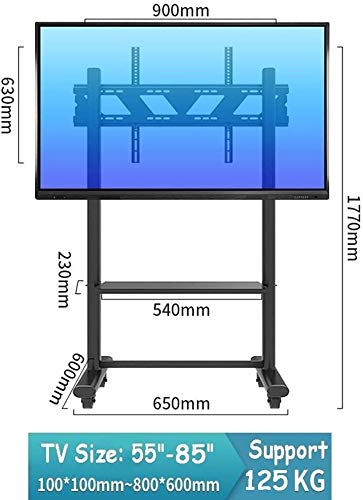 Soporte móvil para TV con ruedas para televisores de 55 a 85 pulgadas miniatura 2