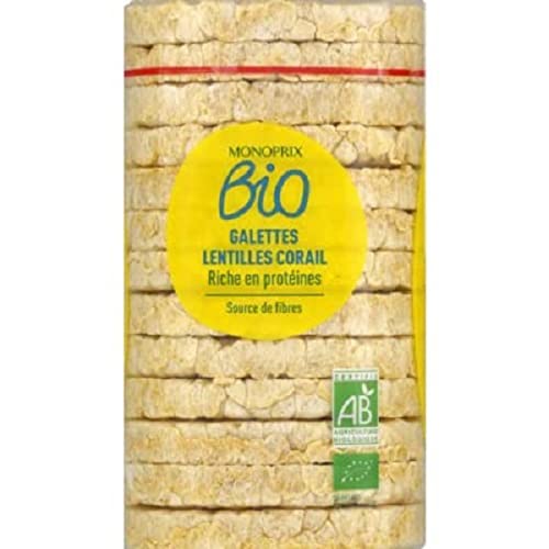 Monoprix Bio Galettes lentilles corail - Le paquet de 100g