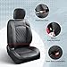NEOGO Jeep Seat Covers Wrangler 4 Door Leather Front & Rear Seat Cover Set for Jeep Wrangler JL (2018-2022) Customized for Jeep 4-Door Sport S Sport Altitude Willys Sport Rubicon Freedom