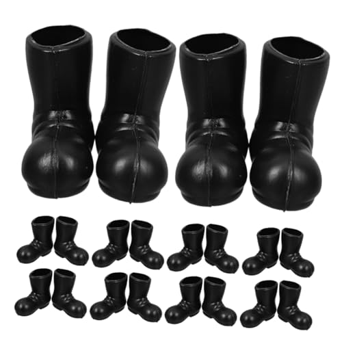 FRCOLOR 20pcs Miniature Santa Boots Christmas Fairy Garden Shoes Dollhouse Holiday Accessories Diy Christmas Decorations Micro Landscape Decor for Boys and Girls Party Supplies