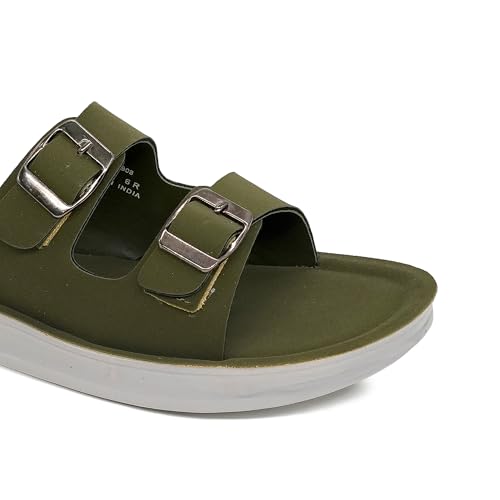Image of ASIAN PL-908 Cushion Slippers for Women | Stylish Double Buckle Slip-Ons | Soft Air Cushion Comfortable Footbed | Lightweight Daily Wear Casual Flats for Indoor Outdoor Use