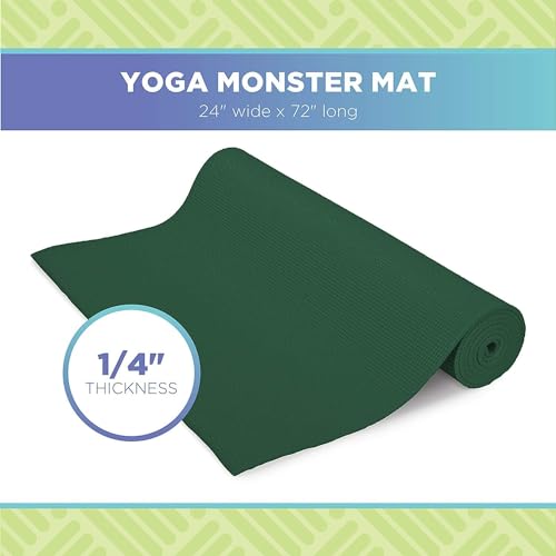 Image of Yoga mat for Women & Men EVA Material 4mm Grey Anti Slip for Gym Workout (Green, 4 mm)