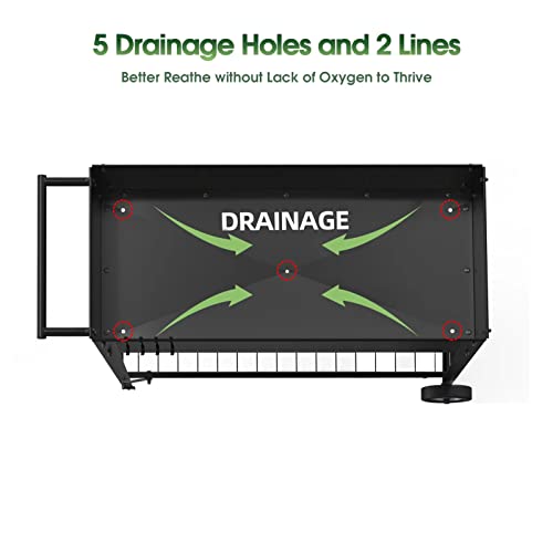 Highpro Raised Garden Bed With Legs, Mobile Planter Box Elevated On Wheels Portable Planter Cart Outdoor Indoor For Vegetable Herbs Potted Plants Flowers #TOP1