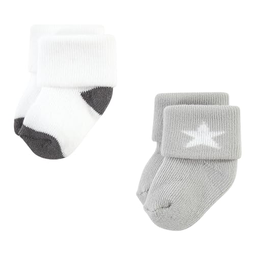 Image of Hudson Baby Baby 8-pack Cotton Rich Newborn and Terry Socks