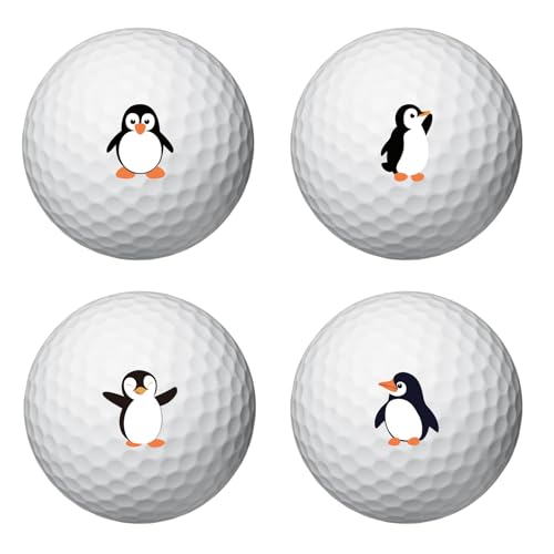 PLIGREAT Penguin Golf Ball Markers 32 Pcs Cute Cartoon Style
