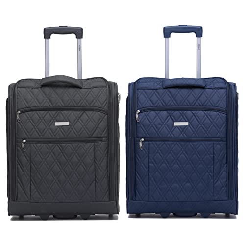 Valise cabine 56x45x25cm textile souple Flight Knight avec 2 roues