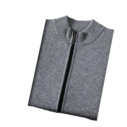 Hgvcfcv Mens Solid Color Sleeveless Zipper Standing Collar Vest Zip Vest Sweater